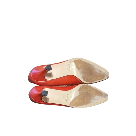 Vintage Women Leather Red Pumps By Bandolino Size 8M/Women Leather Pumps/ Women - Picture 8 of 8